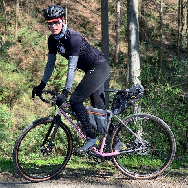 Me, riding my favorite steel bike along Snoqualmie Valley Trail